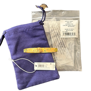 Tory Burch NWT Kira Blossom Ground-Off Enamel 7mm Bracelet MSRP $178